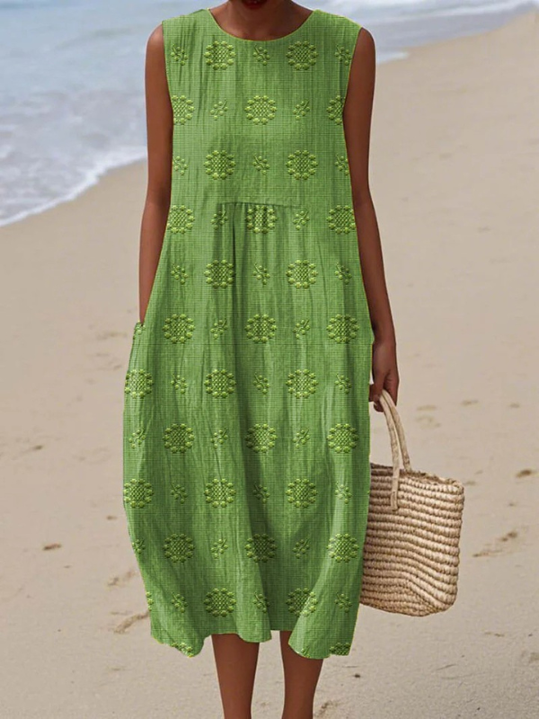 Isla - Alltags-Breeze-Midikleid