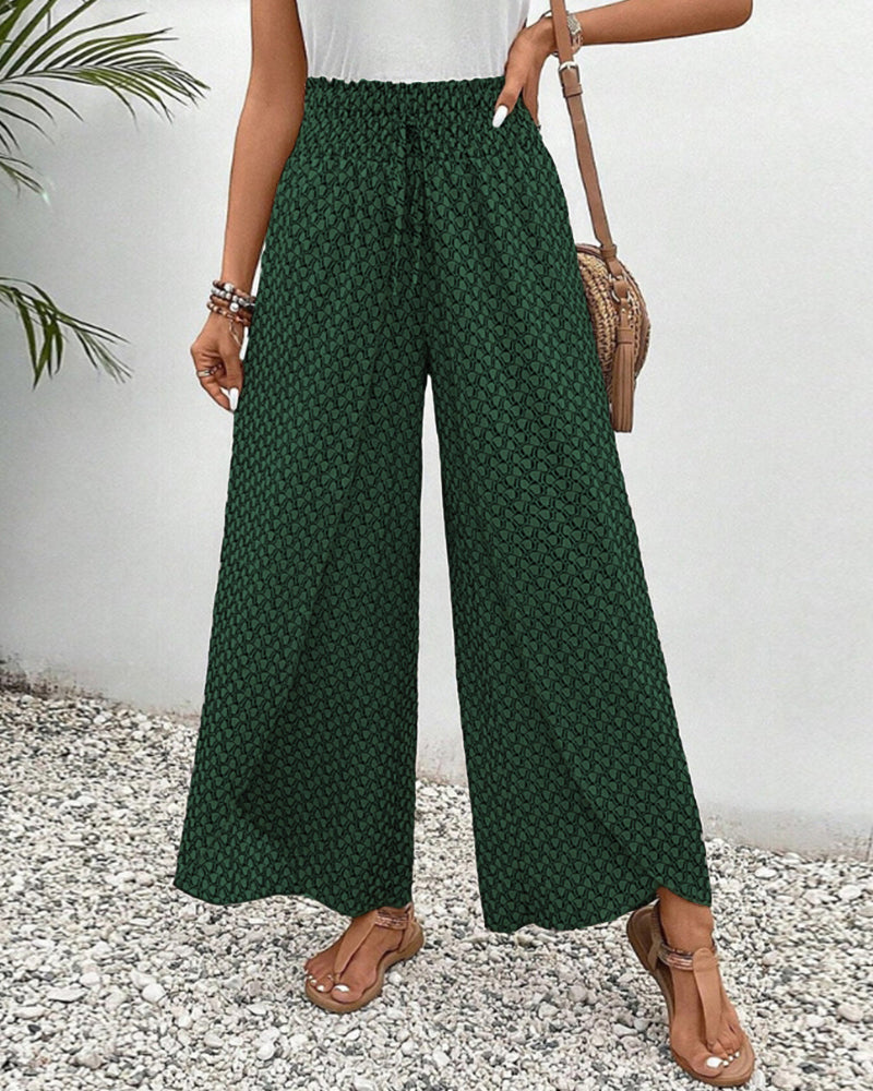 Sommerfeld | Lisette Hose mit weitem Bein und geometrischem Druck