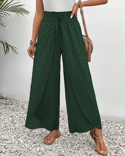 Sommerfeld | Lisette Hose mit weitem Bein und geometrischem Druck