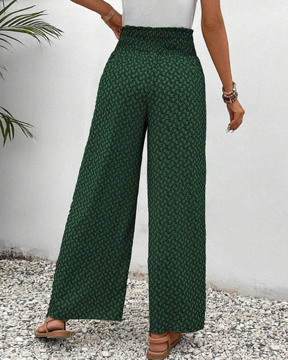 Sommerfeld | Lisette Hose mit weitem Bein und geometrischem Druck