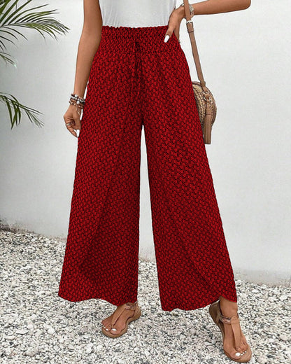 Sommerfeld | Lisette Hose mit weitem Bein und geometrischem Druck
