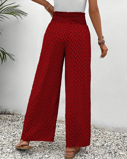 Sommerfeld | Lisette Hose mit weitem Bein und geometrischem Druck