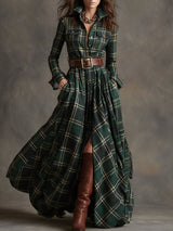 Bodil™ -  Maxi-Hemdkleid mit Karomuster