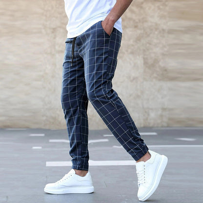 Sommerfeld™ | Herren Jogginghose kariert – Gerade geschnitten, Casual Streetwear, Frühling Freizeit