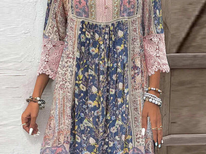 Orla™ – Boho-Chic Gemustertes Kleid