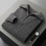 Taranto Pullover aus Merinowolle mit Reißverschluss