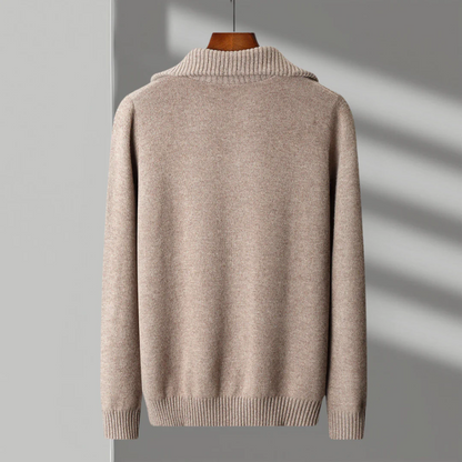 Taranto Pullover aus Merinowolle mit Reißverschluss