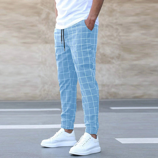 Sommerfeld™ | Herren Jogginghose kariert – Gerade geschnitten, Casual Streetwear, Frühling Freizeit