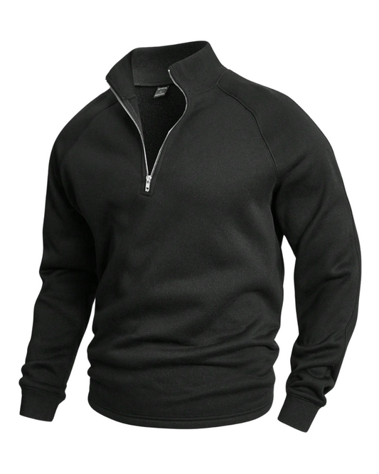 Premium Pullover mit halbem Reißverschluss