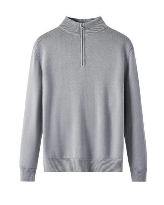 Capri Pullover mit Reißverschluss aus Merinowolle