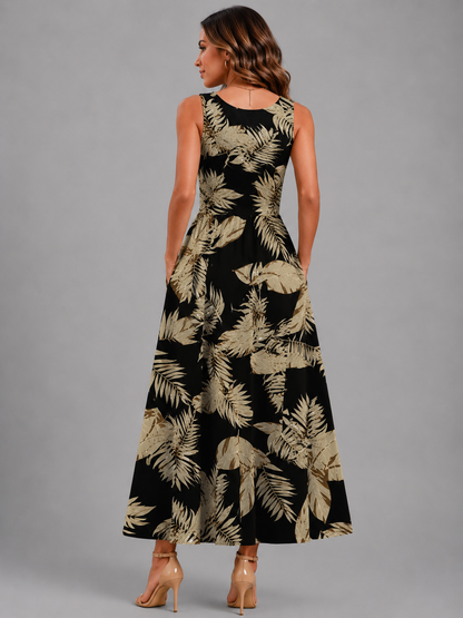 Franziska | Boho-Halterneck Midi-Kleid