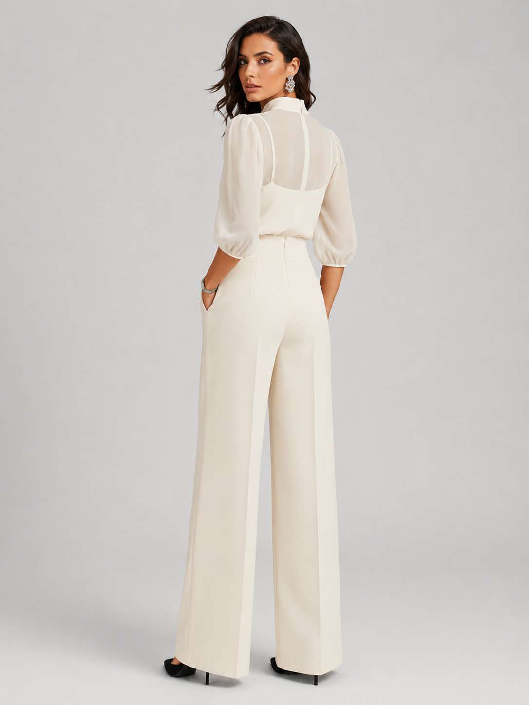 Amara | Dreiteiliges Chiffon-Set