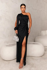 Dorie™ - Asymmetrisches Kleid mit Langem Schlitz