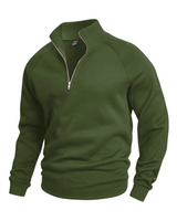 Premium Pullover mit halbem Reißverschluss