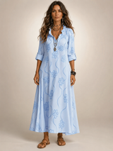 Merle | Bauchkaschierendes Blumen-Sommerkleid