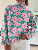 Sommerfeld | Rollkragenpullover mit Blumenmuster (1 kaufen, 1 GRATIS dazu)
