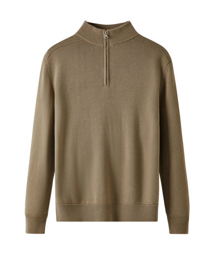 Capri Pullover mit Reißverschluss aus Merinowolle