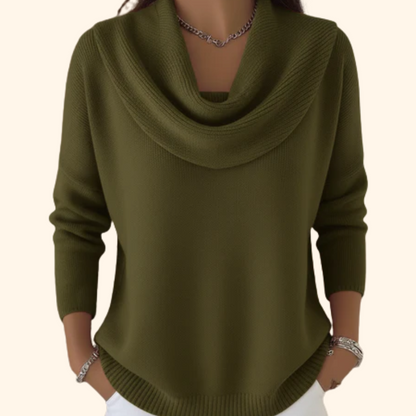 Sommerfeld | Strickpullover mit Drapiertem Ausschnitt