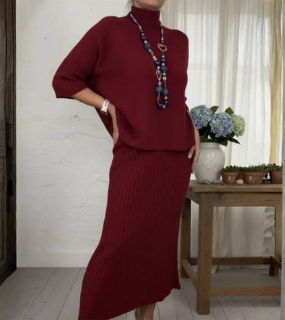 Marlene™ - Strick-Set mit Geripptem Rock