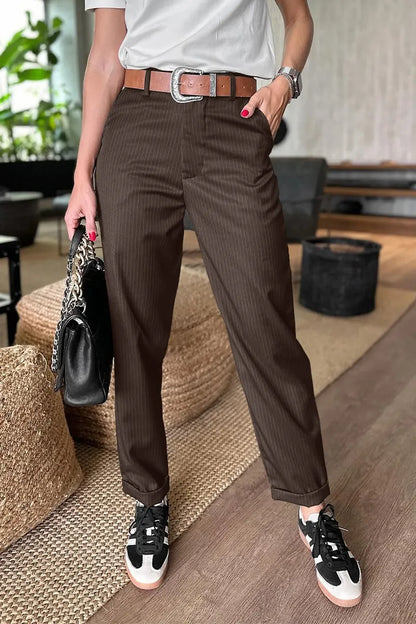 Sommerfeld | ELEGANTE, FIGURSCHMEICHELNDE HOSE MIT STREIFEN
