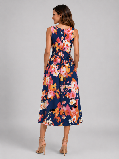 Franziska | Boho-Halterneck Midi-Kleid