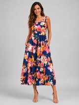 Franziska | Boho-Halterneck Midi-Kleid