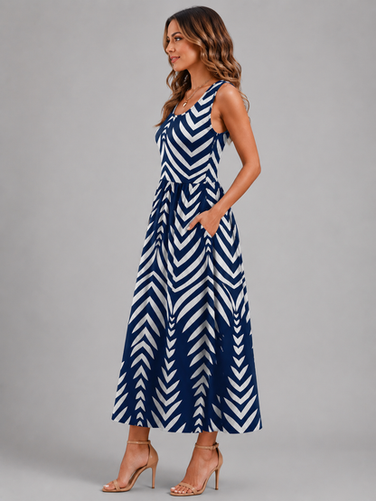 Franziska | Boho-Halterneck Midi-Kleid
