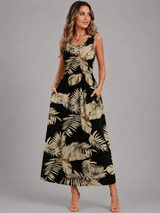Franziska | Boho-Halterneck Midi-Kleid