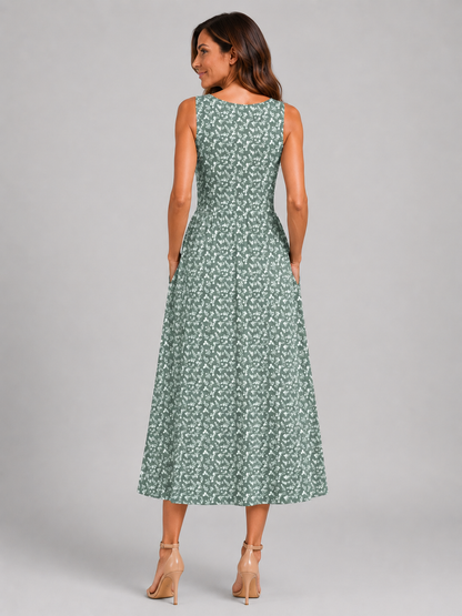 Franziska | Boho-Halterneck Midi-Kleid