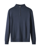 Capri Pullover mit Reißverschluss aus Merinowolle