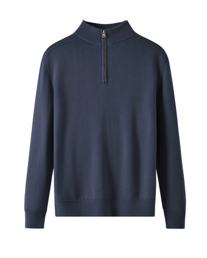 Capri Pullover mit Reißverschluss aus Merinowolle