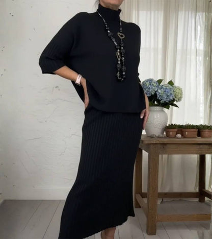 Marlene™ - Strick-Set mit Geripptem Rock