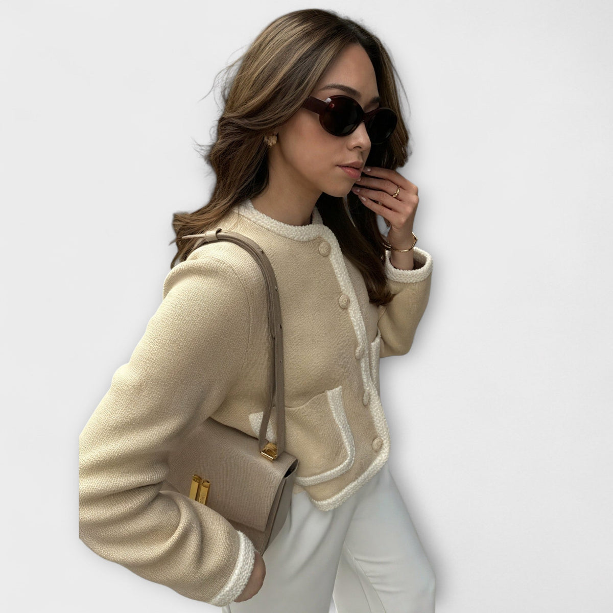 Sommerfeld™ | Klassische Strickjacke mit Ziertaschen
