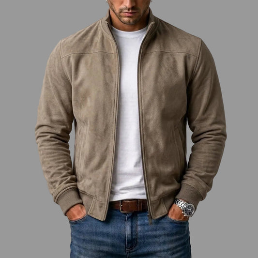 Sommerfeld | Elegante Wildleder-Bomberjacke für Herren (1 Kaufen, 1 GRATIS dazu)