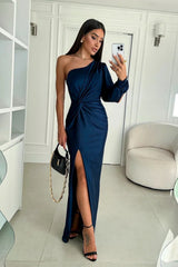 Dorie™ - Asymmetrisches Kleid mit Langem Schlitz