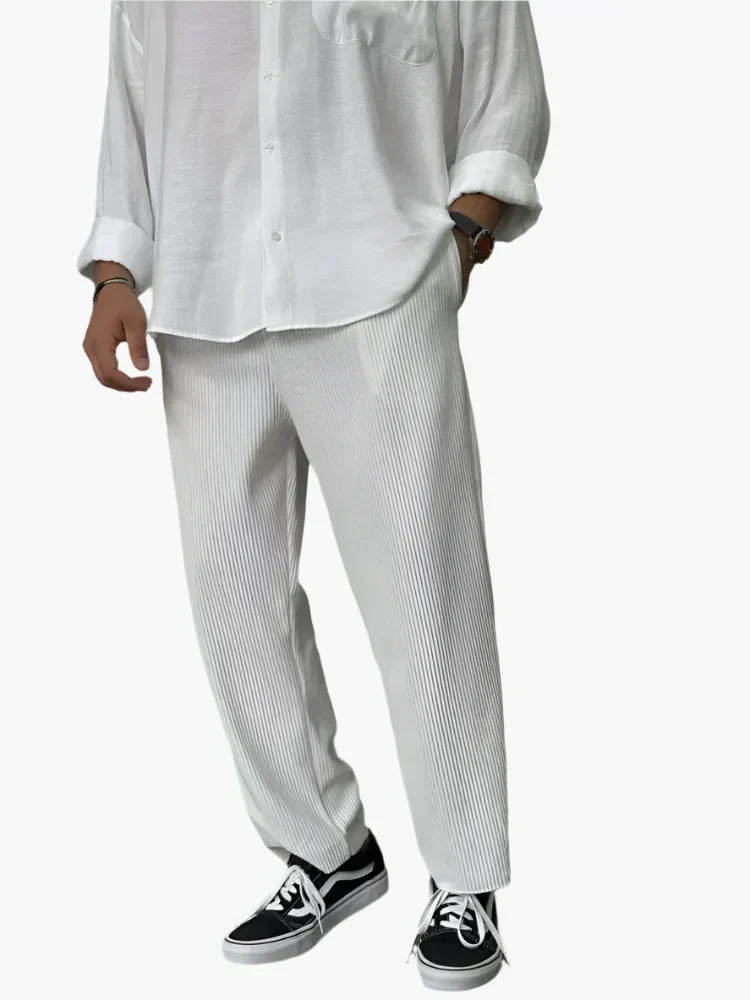 Sommerfeld™ | Herren Relax Fit Plissee Hose – Eleganter und Bequemer Alltags- und Business-Look