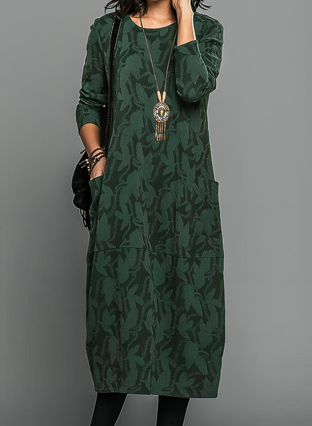 Sommerfeld | Lässiges Midi-Kleid mit Rundhalsausschnitt