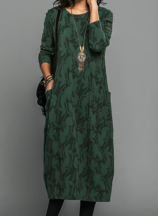 Sommerfeld | Lässiges Midi-Kleid mit Rundhalsausschnitt
