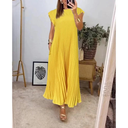 Petra™ – Zeitloses & Bequemes Plissiertes Kleid