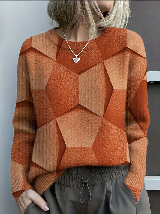 Sommerfeld | Geometrischer Strickpullover