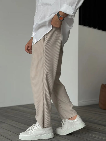 Sommerfeld™ | Herren Relax Fit Plissee Hose – Eleganter und Bequemer Alltags- und Business-Look