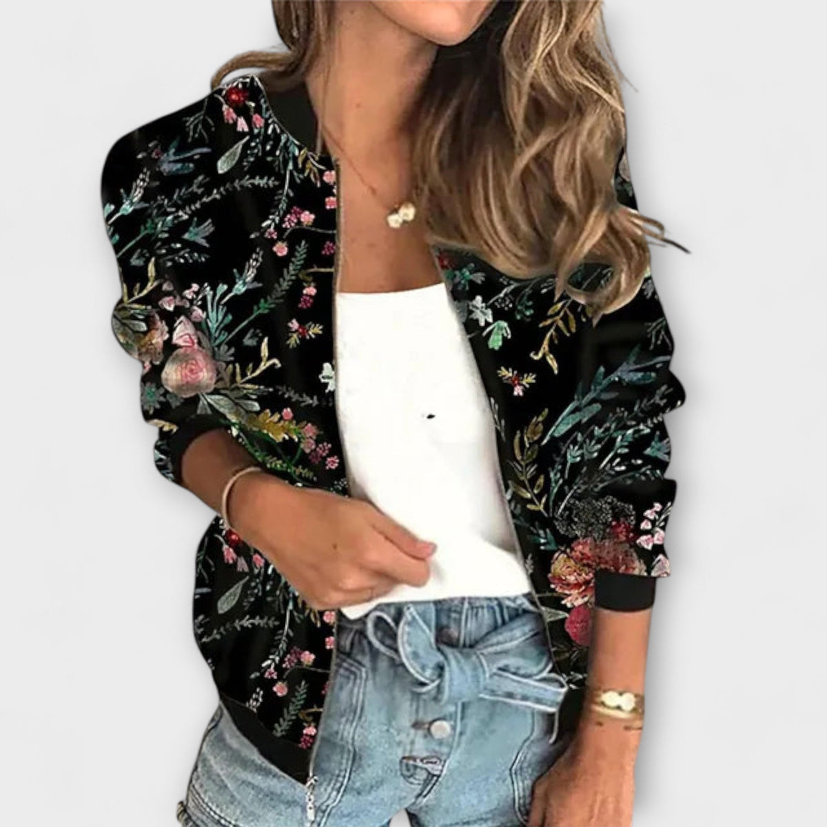 Sommerfeld ™ | Aurora – Bedruckte Reißverschlussjacke