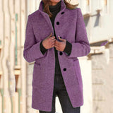 LILI | Damen Eleganter Wollmantel