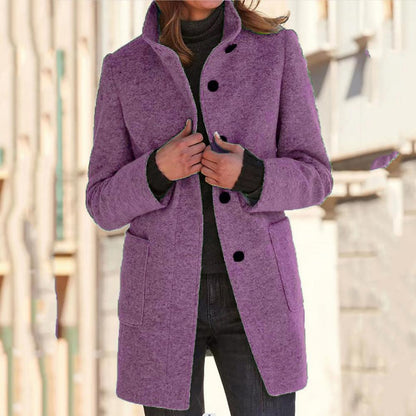 LILI | Damen Eleganter Wollmantel