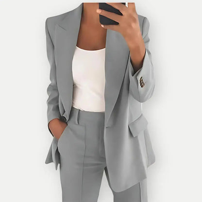 Damen Klassischer Zweiteiliger Business-Anzug