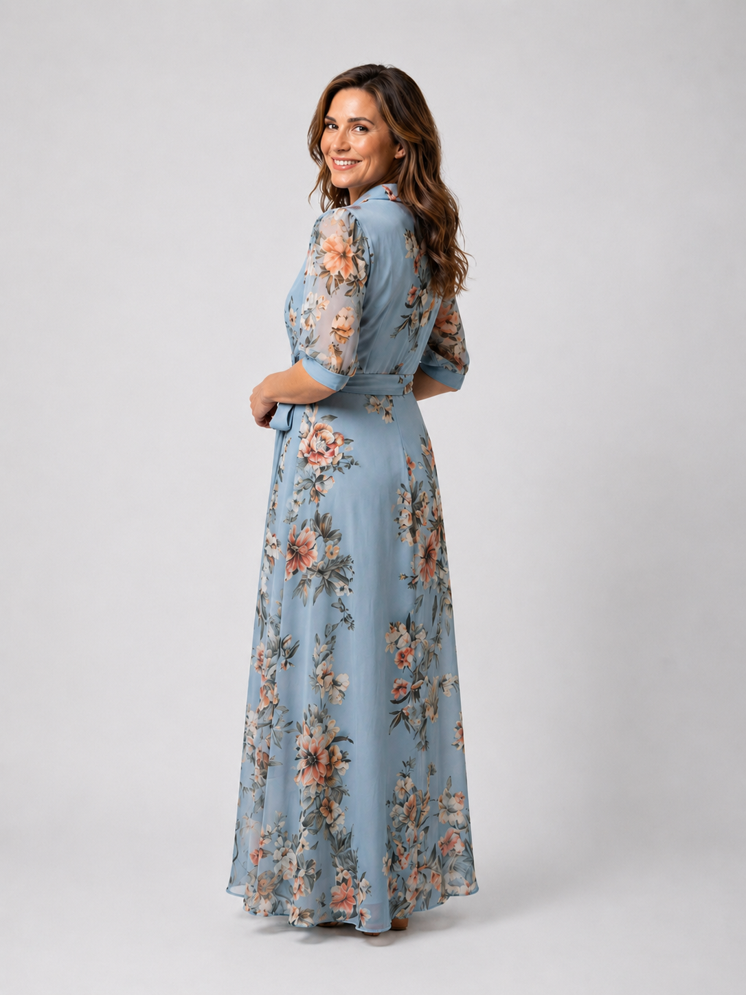 Lena | Maxikleid mit Blumenmuster