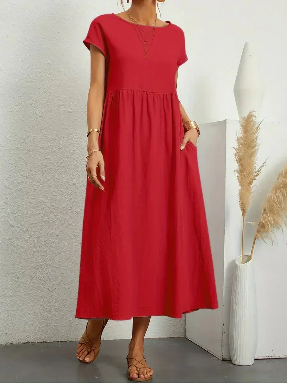 Anna™ – Entspanntes & Stylishes Midikleid