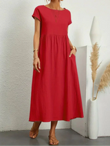 Anna™ – Entspanntes & Stylishes Midikleid