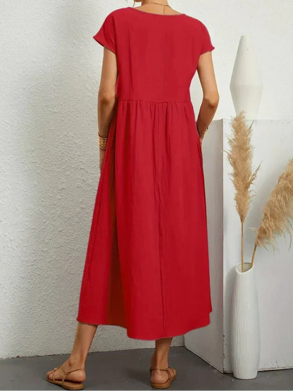Anna™ – Entspanntes & Stylishes Midikleid