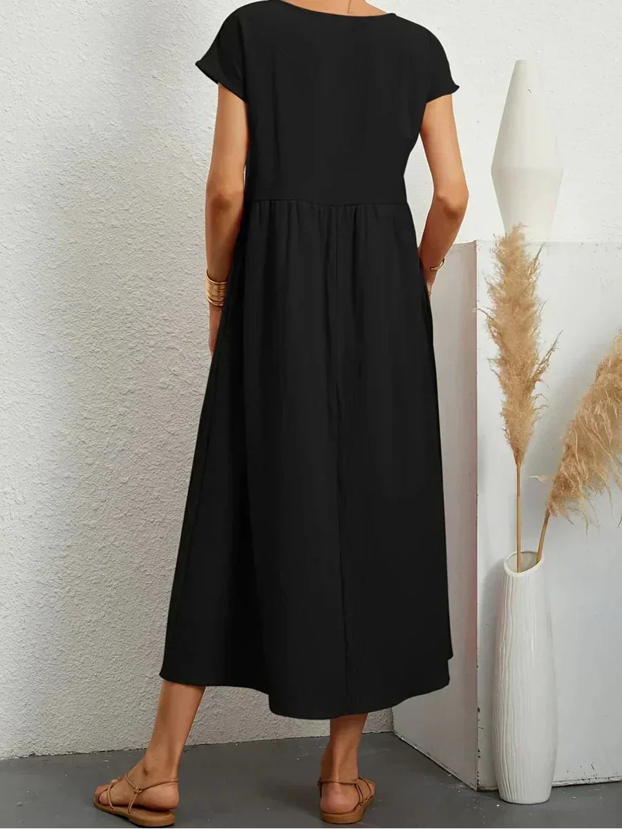 Anna™ – Entspanntes & Stylishes Midikleid